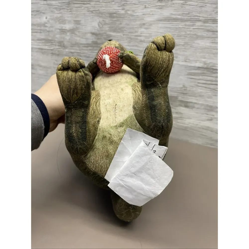 John Derian for Target 2025 Plush Woodland Squirrel holding Radish Pillow 11